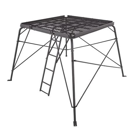 Stay prepared in the field whenever you set up the Game Winner 10 ft Tower Platform. . Game winner blind platform